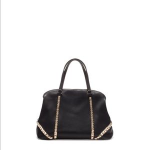 Zara Studded Bowler Bag