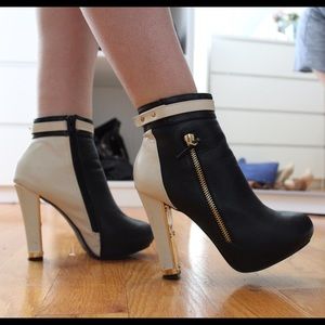 Cute & Comfy Black and White Booties