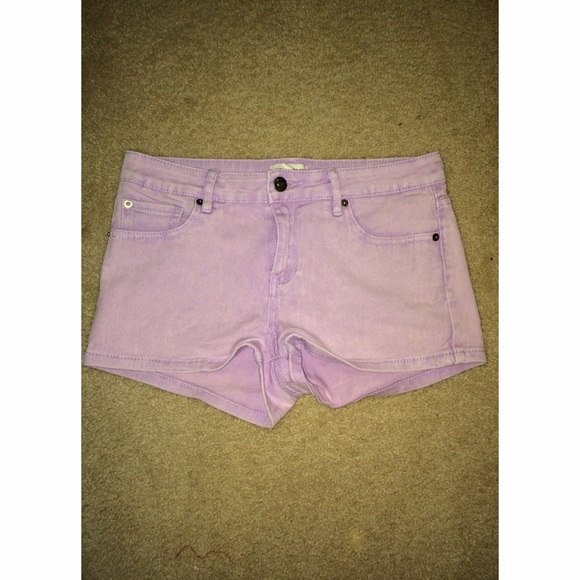 Pastel Purple High Waisted Shorts