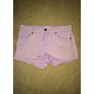 Pastel Purple High Waisted Shorts