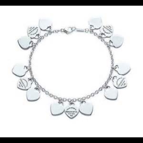 Tiffany & Co. Jewelry - Tiffany & Co. Dangling mini hearts bracelet