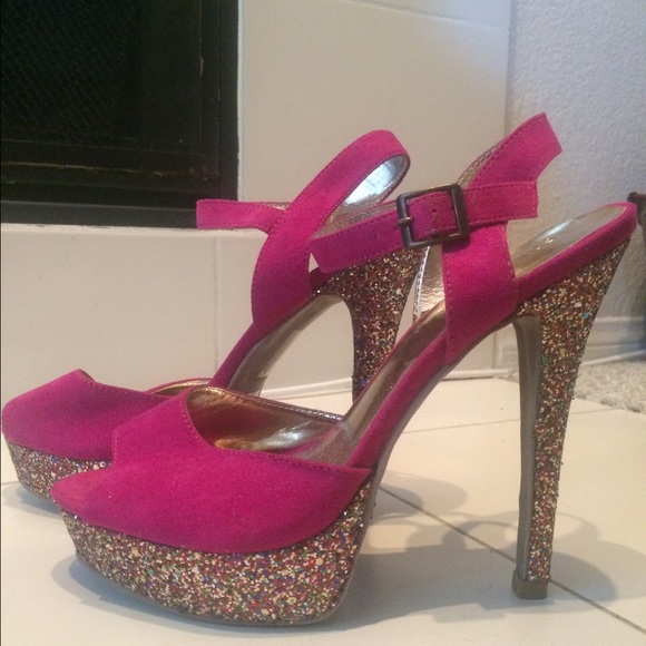 Hot Pink Platform Heels
