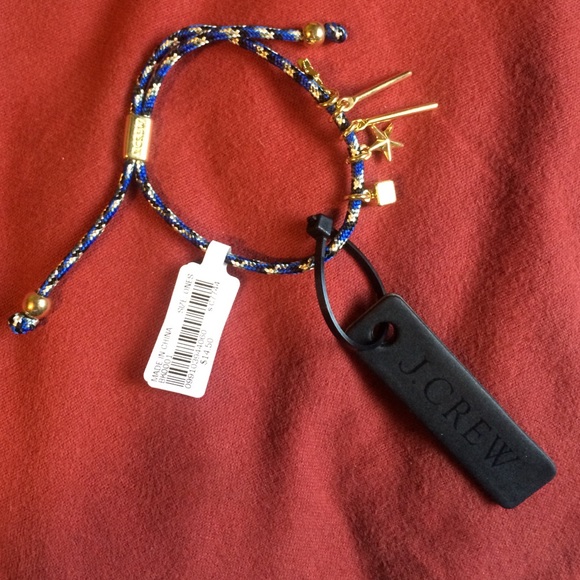 J crew blue and gold bracelet