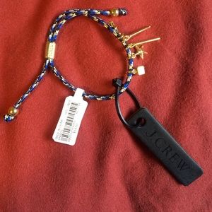 J crew blue and gold bracelet