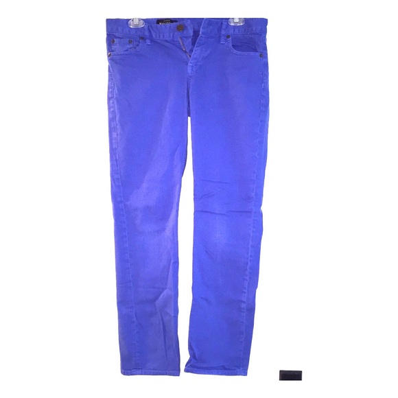 Jcrew colbalt blue matchstick jeans