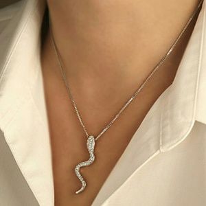 SWAROVSKI Crystal Snake Pendant Necklace