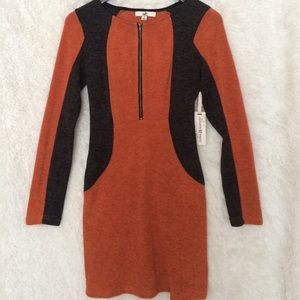 NWT Orange and Gray Dress