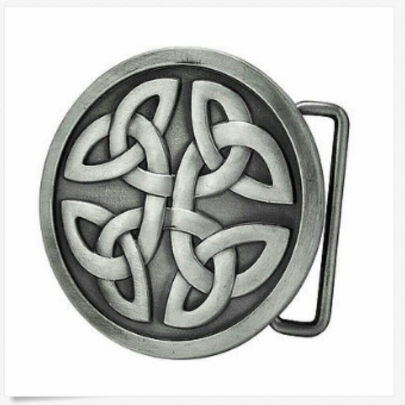 SOLD Silver tone belt buckle
