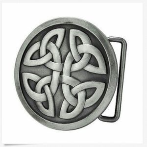SOLD Silver tone belt buckle