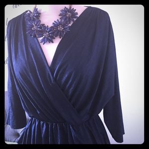 Forever 21 Dresses - Wrap top NAVY blue Mini Dress w/Pockets! Size S 😊 Forever 21 Dresses - Wrap top NAVY blue Mini Dress w/Pockets! Size S 😊
