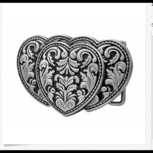 SOLD Triple heart belt buckle