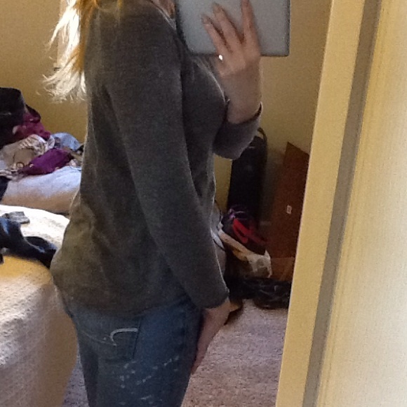 New H&M grey longsleeve shirt - Picture 2 of 3