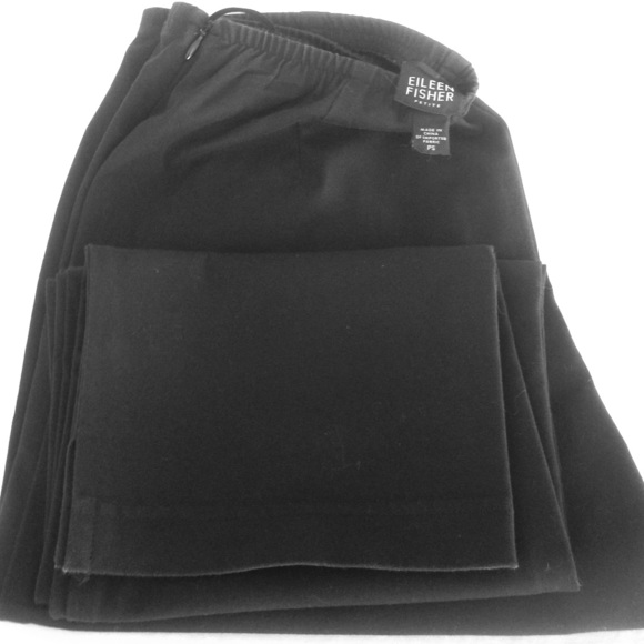 Sale - Eileen Fisher Black Slim Ankle Pants