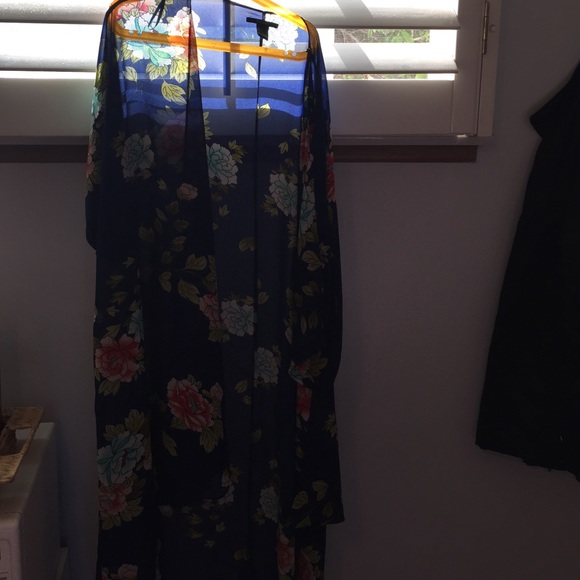 Long Floral Kimono