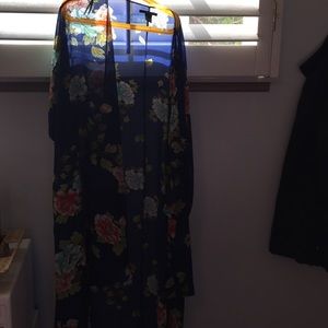 Long Floral Kimono