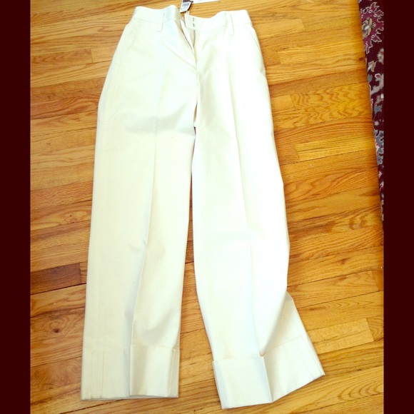 Marc Jacobs Collection White Sailor Pants Size 8
