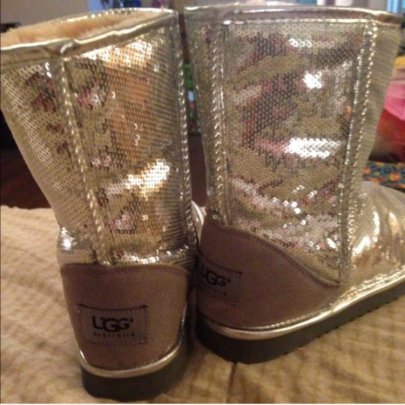 Silver Sparkly Ugg Boots