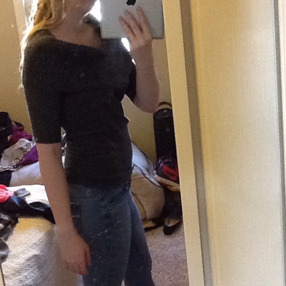 Express gray sweater top new - Picture 2 of 2