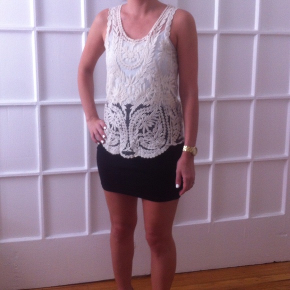 Urban Outfitters white lace top