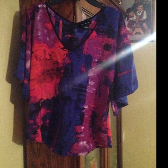 very bright and colored shirt