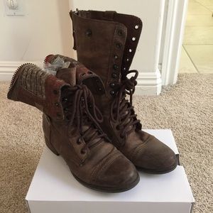Steve Madden Combat Boots Size 7