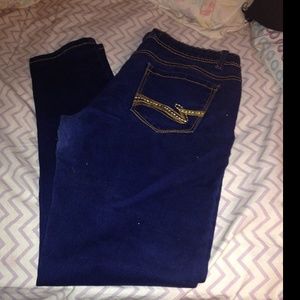 navy blue jeggings