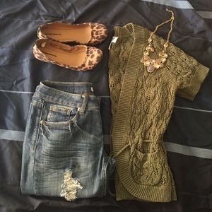 Forest green sweater