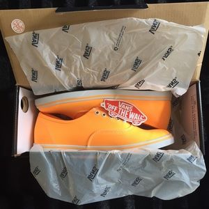 NWT Neon Orange Vans