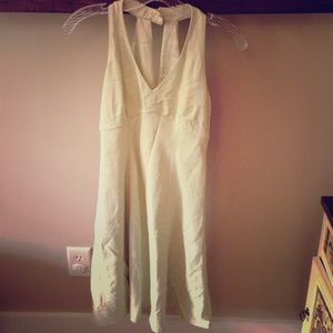 Linen Summer dress. Light mint green.