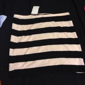 Black and cream pencil skirt
