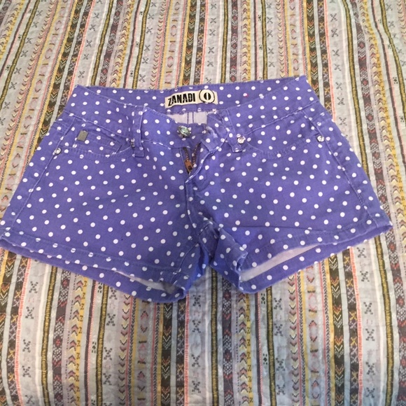 Purple Polkadot Shorts