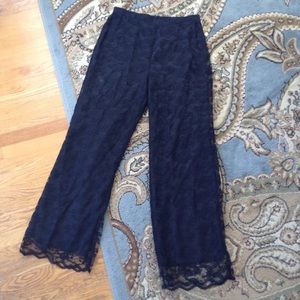 Vintage Black Lace Pants