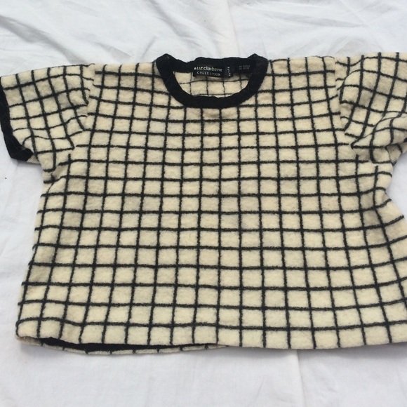 Grid Crop Top