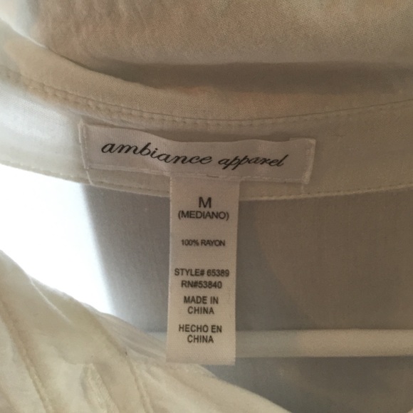 white button down blouse - Picture 2 of 2