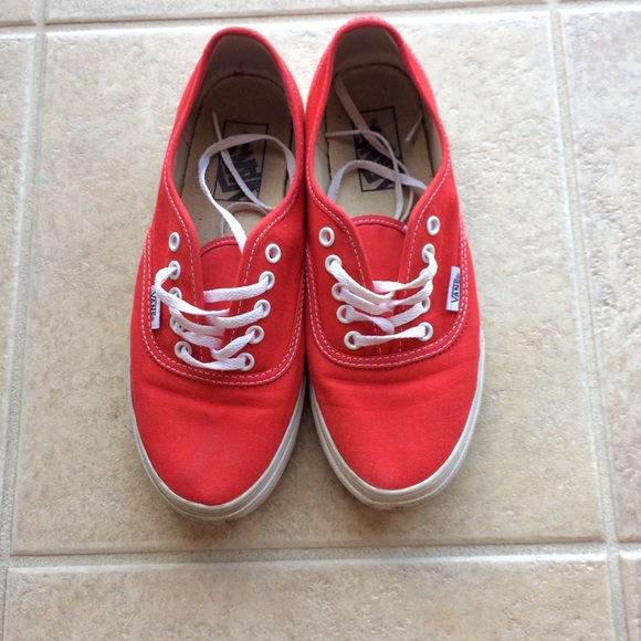 Red Authentic Slim Vans