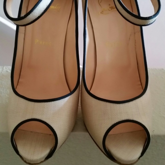 **SOLD**Authentic Louboutin Melita2 Panama - Picture 2 of 4