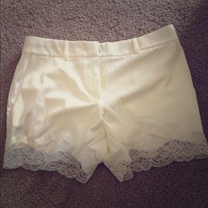 Ivory lace shorts-NWOT