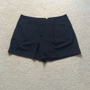 Black trouser shorts