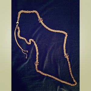 Certified Chanel gold body/belt chain