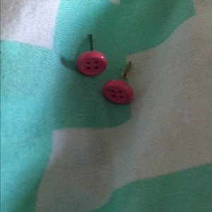 Button earrings