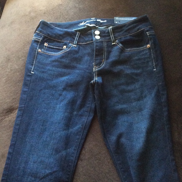 American Eagle dark wash Artist super stretch jean