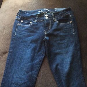 American Eagle dark wash Artist super stretch jean