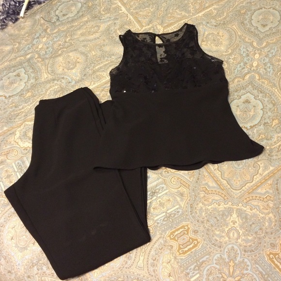 2 piece dressy outfit. Black