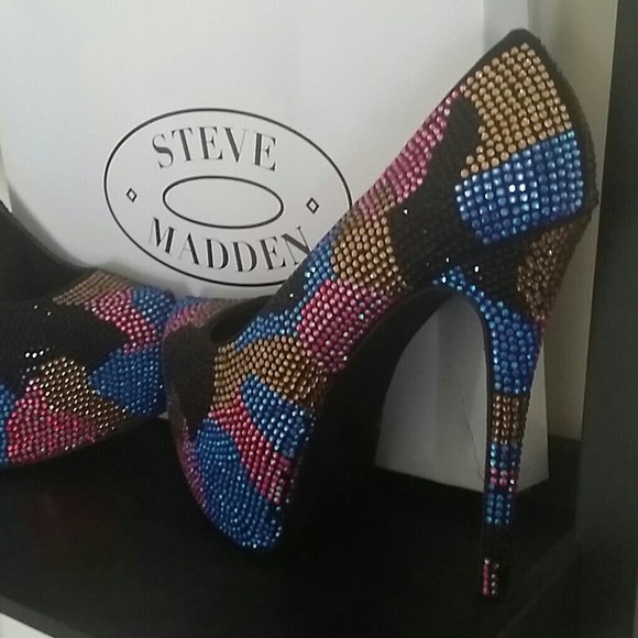 Steve Madden jeweled shoes