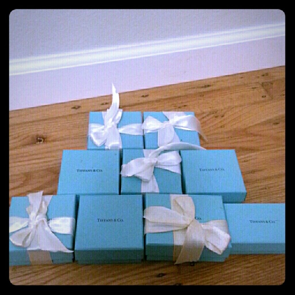 Tiffany & Co boxes.