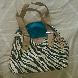 Zebra Double Handle Purse
