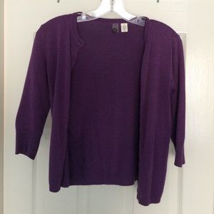 BP Cropped Plum Sweater