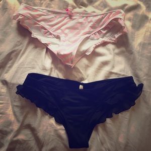 Two Victoria's Secret bikini bottoms