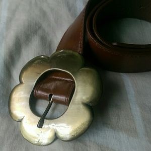 Flower Brass Belt