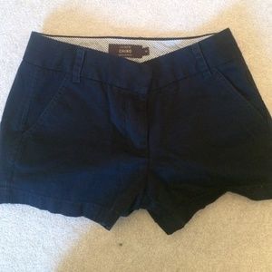J.Crew Navy Blue 3" Chino Shorts